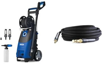 Nilfisk Premium 200-15 EU Nettoyeur Haute Pression, Bleu & Déboucheur de Canalisations de 15 m pour Nettoyeur Haute Pression, 0.000000