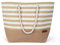 HEYO Strandtasche Damen Große Badetasche mit Reißverschluss Freizeittasche Sommer Tasche Shopper Bag Einkaufstasche XL (Beige)
