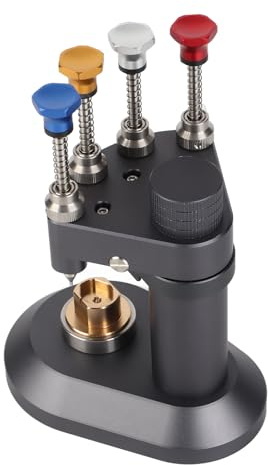 ZJchao 4 Pin Automatic Watch Hands Presser, High Accuracy Aluminum Alloy Watch Hands Setting Tool for Watchmaker with Metal Nozzle