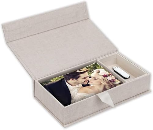 Fotobox i bomull, ljusgrå