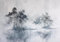 CLVIUJLBKLKSDD Papier Peint Panoramique Soie Sur Mesure 3d Nature Paysage Encre De Montagne Noir Et Blanc Grand Arbre Océan Fond Mur 350x250cm Salon Chambre Adulte Enfant Zen Poster Geant Mural