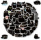 40 Stück Nette Katze Aufkleber, Schwarze Katze Aufkleber für Laptop, Kawaii Tier Aufkleber Set, wasserdichte Vinyl Sticker, für Scrapbook,Skateboard,Auto,Gepäck