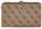 GUESS Laurel SLG Double Zip Organizer Latte Logo