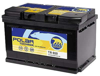 Baren Batteria Auto AFB L3B TR 650 12V 65Ah 650A, Batteria Auto Rinforzata, Adatta per Veicoli con Sistema Start&Stop, Estrema resistenza, Pronta all'uso, Batteria Alta Affidabilità, Made in Italy