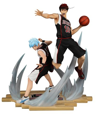 Plastoy Kuroko's Basket Sammelstatuette Tetsuya Kuroko et Taiga Kagami schwarzem Seirin-Trikot - Limitierte Edition - 150 Exemplare - Harz - Maßstab 1/6-41 cm