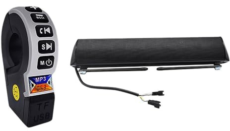 Reproductor Altavoces Audio Altavoz para Patinete De 12V, Compatible con Radio FM para Moto, Amplificador Audio para Bicicleta Y, para Motocicleta
