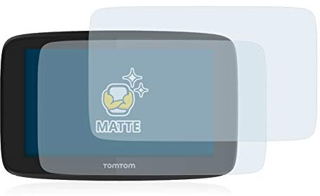 BROTECT Protector Pantalla Anti-Reflejos para TomTom GO Essential (5) (2 Unidades) Película Mate Anti-Huellas