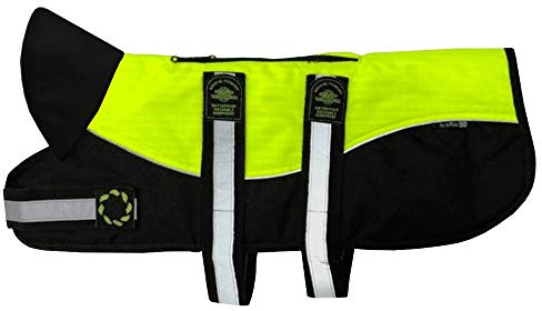 Outhwaite Animate Reflective Black/Hi-Viz Padded Harness Coat - 26