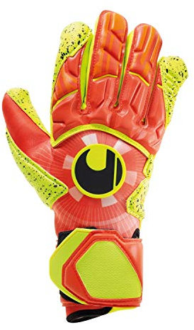 uhlsport 101114001 Torwarthandschuhe, 9.5, Dynamic orange/Fluo gelb/
