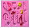 BLUGUL Note Musicale Moule Silicone, pour Chocolat Fondant Gâteau Gelée Bonbons Dessert