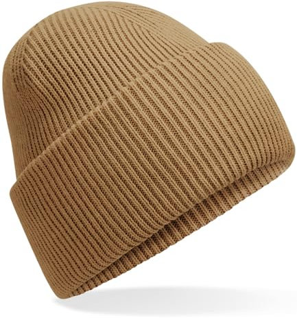Hatstar Warme Damen Beanie Mütze | Herren Grobstrick Wintermütze | Wollmütze Strickmütze | Unisex für Damen und Herren | Weich und Dick (Biscuit)