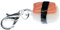 Miniblings Sushi Charm Nigiri Fisch Essen Japan Japanische Hellbraun - Handmade Modeschmuck I Kettenanhänger versilbert - Bettelanhänger Bettelarmband - Anhänger für Armband