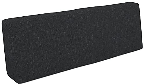 POKAR Palettenkissen Palettenauflagen mit abnehmbarem Bezug Palettenauflage Palettenmöbel Palettensofa, Rückenlehne 120x40, Anthrazit