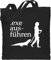 Baumwolltasche - Nerd Geschenke - Exe ausführen weiß - Unisize - Schwarz - zocker jutebeutel zocken stoffbeutel gamer bag geek tote nerds tasche geeks beutel nerdgeschenk jutetasche gaming