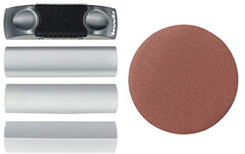 kwb Hand Schleif-Block für 125 mm inkl. versch. Profilaufsätzen und Einer Schleifscheibe (K150)