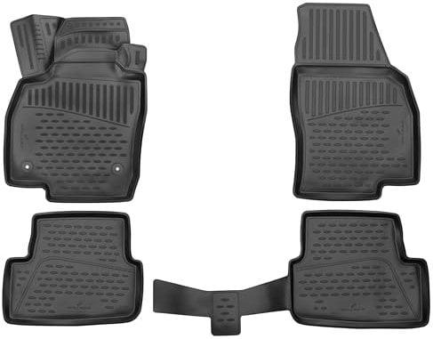 Walser XTR Gummi Fussmatten Auto für Seat Arona (KJ7) 2017-Heute, 100% passgenaue Auto Fußmatten, robuste Universal Fußmatte Auto, Gummimatten Auto, Auto Fussmatten Gummi, Auto Gummimatten