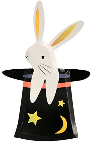 Meri Meri Assiettes en forme de lapin dans un chapeau