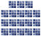 18pcs Mosaic Self Adhesive Tiles, 10cmx10cm Blue Stick on Bathroom Kitchen Wall Tiles, Peel and Stick Backsplash