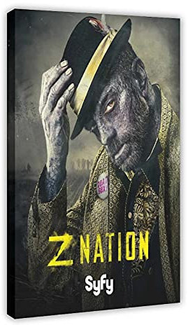 Thriller Movie Z Nation Staffel 3 Vintage Kunst Leinwand Poster Wandkunst Dekor Druck Bild Gemälde für Wohnzimmer Schlafzimmer Dekoration 50 × 75 cm Rahmen: