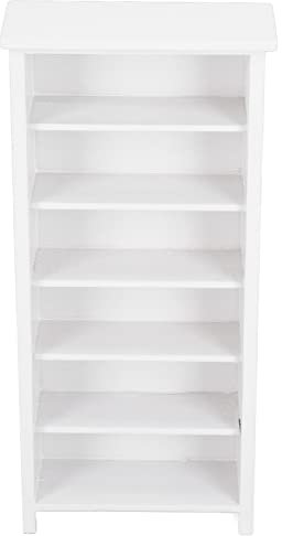 Puppenhaus Bücherregal, Maßstab 1:12 Puppenhaus Holz Regal Schrank Miniatur Möbel Holz Bücherregal Puppenhaus Dekoration Möbel Zubehör(weißes Bücherregal) Toysandgames Toysandgames Puppenzubehör