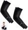 SIYINGSAERY 2 Paia Manicotti Braccio Nero Manicotti Anti UV Manicotto Copri Tatuaggio Manicotti Traspirante Elastico Manicotti Pallavolo Uomo e donna Manicotti Compressione per Ciclismo/Running/Pesca
