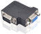 Duttek Adattatore VGA, angolo retto da 90 gradi VGA maschio a femmina, connettore adattatore VGA a 15 pin per monitor, proiettori, connettore TV