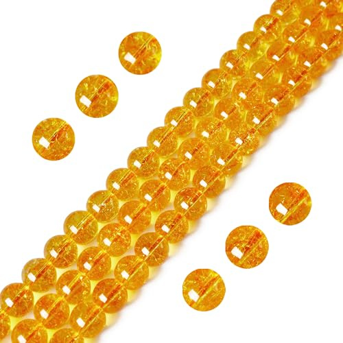 100pcs 10mm Citrine Beads Natural Gemstone Beads Round Loose Beads for Jewelry Making