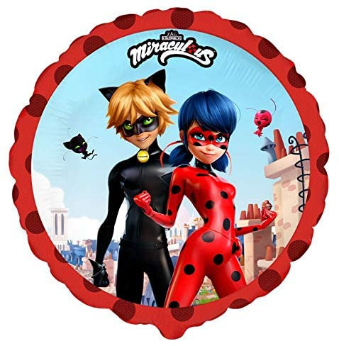 Ballonim® Ladybug & Cat Noir rund 45 cm