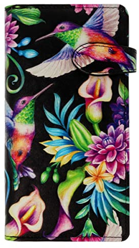 Langbörse Retro Blumen - bb-Klostermann 50387 - Geldbeutel Geldbörse