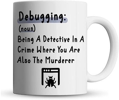 Inky Penguin - Debugging, Funny Definition - Programmer, Coder, Developer Gift Mug, Ceramic, 11fl. oz.