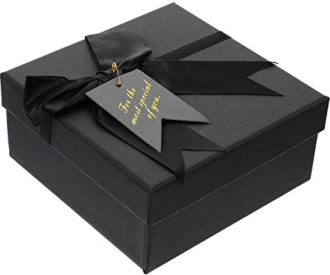 Scatola fiocchi neri Scatola sacchetti regalo neri scatola regalo scatola di caramelle scatola di biscotti di nozze decorazioni piccola scatola regalo decorazioni quadrate per feste Contenitore di ca
