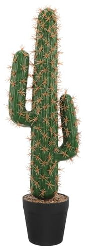 TOPPERFUN Fiori finti Cactus Finto Deserto Cactus Pianta Artificiale Cactus Figurine Southwest Decor Faux Plant Cactus Artificiale in Vaso Falso Grande Cactus Piante Vaso di fiori Ornamenti di