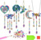 MATHARAGO 6 Stück Diamant-Malerei-Sonnenfänger, doppelseitiges Design, Diamant-Kunst-Kits, zum Aufhängen am Fenster, Diamantmalerei, Ornamente, DIY-Diamantkunst für Erwachsene, Teenager, Kinder,