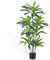 ZEEOZE 180cm Artificial Dracaena Plant Large Fake Plants with Black Planter Artificial Plants Indoor Faux Plant for Indoors Home Living Room Decor Bedroom Office House Hallway Decoration (1Pack)