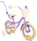 sun baby Mädchenfahrrad 14 Zoll Radgröße Flower Bike zur Auswahl, mit Abnehmbarer Schubstange, Kinderfahrrad für Mädchen von 2 bis 6 Jahre (Lavender, 14 Zoll)