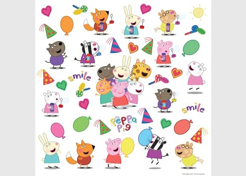 Peppa Pig Alle Freunde Kinderzimmer Wandstickers, Wandtattoo junge deko von AG Design 30 x 30 cm | ADKS 3846