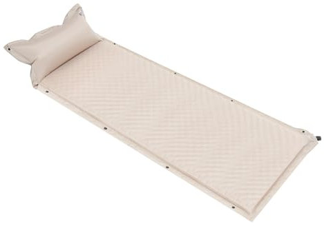 BAOCHADA Isomatte Camping, Outdoor Luftmatratze Ultraleicht Isomatte, Aufblasbare Isomatte mit Integrierten Kopfkissen, Camping Matratze mit Tragetasche, für Reise, Wandern, Strand, 192x66CM, Khaki
