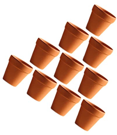 Mipcase Lot de 20 Petits Pots de Fleurs en Argile Rouge Et Terre Cuite pour Cactus Succulents D'intérieur pour La Maison