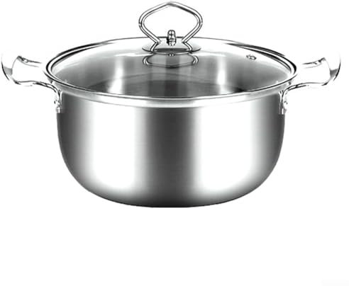 Olla de acero inoxidable fácil de limpiar para calentar leche, hacer sopa y calentar salsas