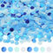 Hopton Konfetti 6000 Stück, Blau Konfetti Geburtstag Rund, Hochzeit Streudeko, Papier Pastell, Papier Confetti Tischdeko für Geburtstag Hochzeit Party Dekoration