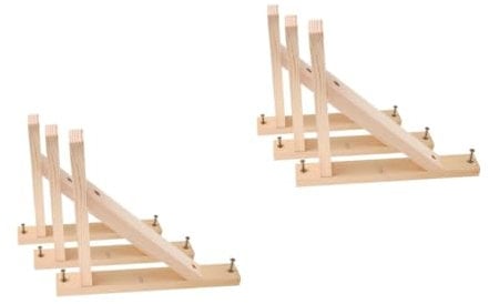 jojofuny 2 Sätze Dreieckige Trennwandhalterung Holzregalhalter Wandmontierte Holzregale Dreieckige Halterung Holz Wandhalterung Regalhalterungen Schrank Halterungen 3 Stück * 2