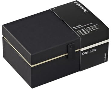 Semikolon 373068 Premium Aufbewahrungsbox One Line Edition - Geschenkbox Small 21,5 x 14,5 x 10 cm - Black