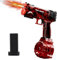 Wasserpistole Elektrisch mit LED-Lichtern & Type-C-Aufladung-Transparente Automatische Spritzpistole Hochleistung-Bis zu 8 Meter Reichweite-Wasserspritzpistole für Kinder & Erwachsene (Rot)