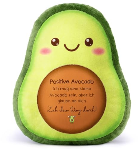 Beste Freundin Geschenke –Lustiges Avocado-Zierkissen, Aufmunterung Kuschelkissen Geschenk Freundin Geburtstag, Positive Avocado für Mädchen, Tochter, Kollegin