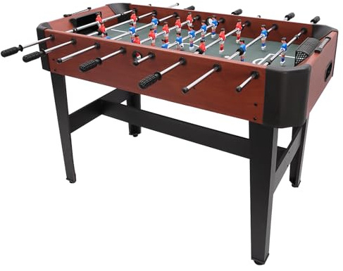 Kickertisch, Tischfußballspiel, Tischfußball Spieltisch, Tischkicker Kicker für Erwachsene und Kinder, 120 cm Tischfußball mit 8 Stangen, für Spielzimmer, Party und Familienspaß