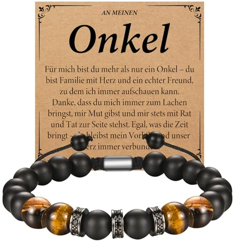 wynn's Sohn Neffe Enkel Bruder Papa Onkel Mann Freund Geschenk, Armband Geschenke für Männer, Geschenk für Männer Jungen zum Geburtstag Weihnachten Valentinstag Vatertag Taufe Abschluss