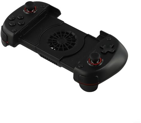 Controller di gioco mobile, gamepad telescopico 5.2 con ventola di raffreddamento, per interruttore per Android e iOS PC Gaming (nero)