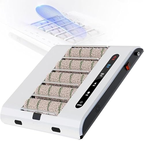 Automatic Sole Cleaning Machine, Waterless Shoe Sole Cleaner Polisher with Auto Sensor & 1000PA Suction, 5s Quick Wipe & 500rpm, for Home Office