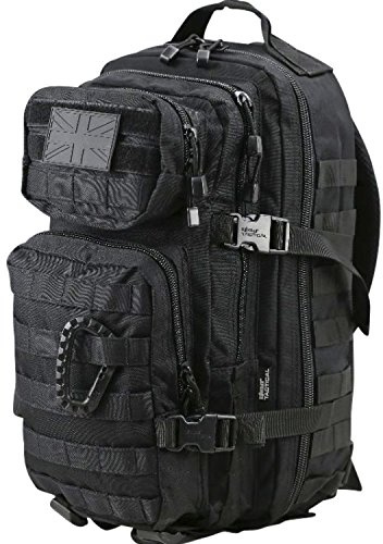 British Army Day Pack Sack Combat Rucksack Bergen Molle Black 28 Litre