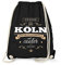 Fashionalarm Turnbeutel - Ich komme aus Köln - Bin viel Cooler als du | Fun Rucksack mit Spruch als Geschenk Idee für stolze Kölner, Schwarz One Size
